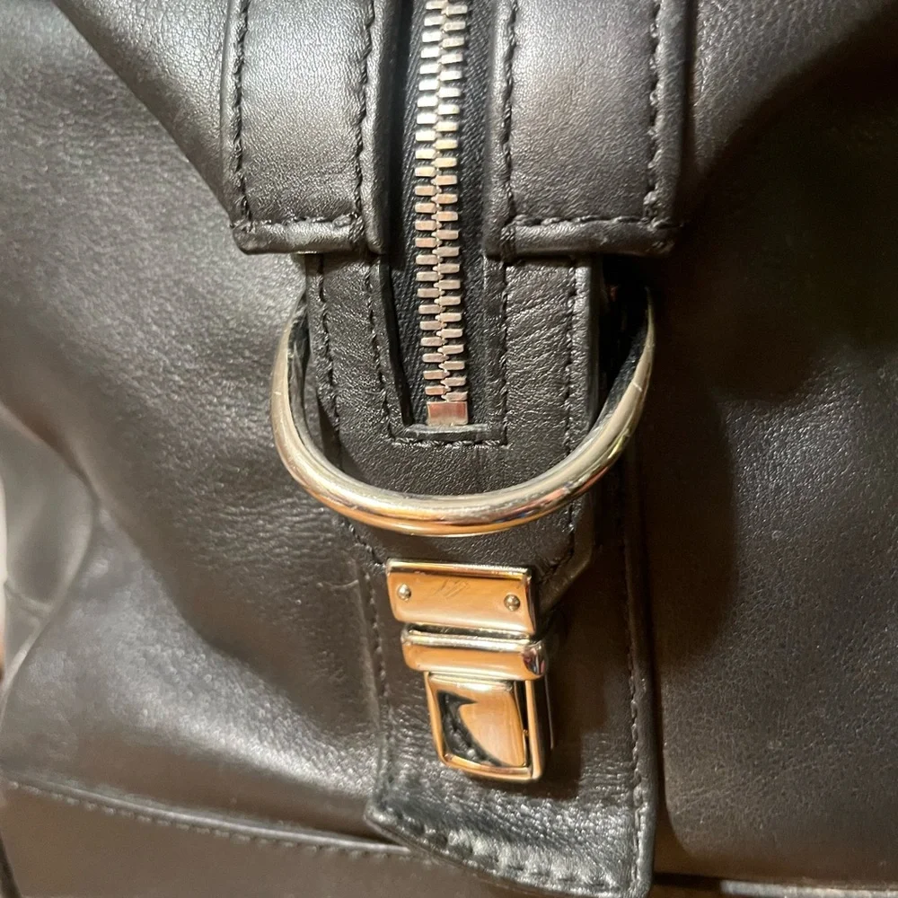 Coach Weekender Travel Bag Black Leather - Picture 5 of 11